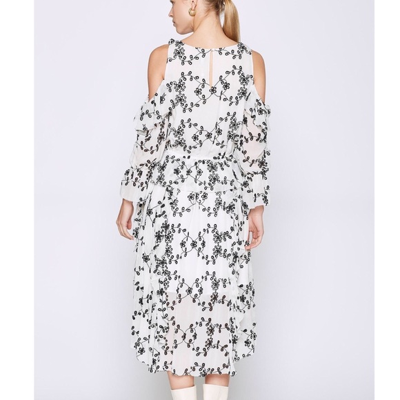 FINAL🚨DONATING SOON‼️ Joie Alpheus Silk Floral-Eyelet Ruffled Dress - Picture 8 of 10